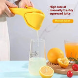 Foldable Manual Lemon Squeezer & Citrus Juicer - Portable Handheld Fruit Press for Fresh Orange & Lime Juice - Space Saving Kitchen Tool - Green - Top-Down View