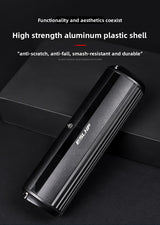 EOS610 1000 Lumen Anti-Glare Bike Light with Single Bracket Mount - USB Rechargeable LED Headlight 2000mAh - Waterproof Aluminium Horizontal Front Lamp for MTB & Road - Top-Down View