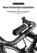 EOS620 1800 Lumen High Power Bike Light with Stable Dual Bracket Mount - 4000mAh Long Life Battery USB Rechargeable - Anti-Glare Aluminium LED Headlight for MTB & Commuting - Side View