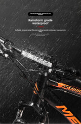 EOS640 Upgraded 3250 Lumen Super Bright Bike Light with Stable Dual Bracket Mount - 8000mAh Long Life Battery with Smart Temp Control - USB Rechargeable Aluminium MTB Headlight - Low Angle