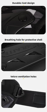 SULAITE Motorcycle Elbow Guards Long Forearm Protectors Grey Hard Shell Armour Quick Release Adjustable for Motocross Dirt Bike
