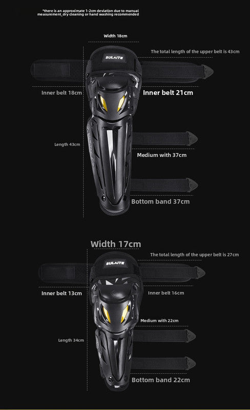 SULAITE CE Level 1 Certified Motorcycle Elbow Guards Long Forearm Protectors Silver Hard Shell Armour Quick Release for Motocross Dirt Bike