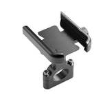 New M1 Aluminium Motorcycle Phone Holder Handlebar Mount 360 Rotation Anti-Shake Metal Bracket for Bike Scooter 4-7 Inch Phones Black