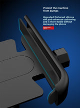 New M3 Aluminium Motorcycle Phone Holder Rearview Mirror Mount 360 Rotation Anti-Shake Metal Bracket for Scooter Motorbike 4-7 Inch Phones Black - Top-Down View