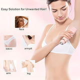 2-in-1 Electric Lady Shaver & Bikini Trimmer Dual Head Waterproof Wet & Dry Body Hair Remover Cordless Razor for Face Legs Underarms Purple - Side View