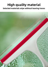 3 PCS Window Squeegee Set Shower Glass Wiper Streak Free TPR Blade Multi Purpose Cleaning Tool for Bathroom Mirror Car Tiles Red Green Blue - Top-Down View