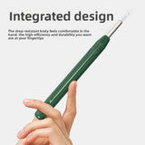 Smart Visual Ear Wax Removal Tool with HD Camera WiFi Wireless Otoscope Ear Cleaner 3.5mm Ultra Slim Lens for iPhone Android White - Front View