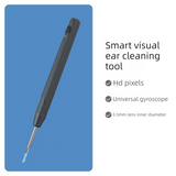 Smart Visual Ear Wax Removal Tool with HD Camera WiFi Wireless Otoscope Ear Cleaner 3.5mm Ultra Slim Lens for iPhone Android White - Side View