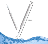 Smart Visual Ear Wax Removal Tool with HD Camera WiFi Wireless Otoscope Ear Cleaner 3.5mm Ultra Slim Lens for iPhone Android Black - Front View