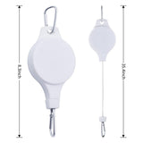 3PCS Black Retractable Hanging Basket Pulley System & 3PCS Heavy Duty Stainless Steel S-Hooks Combo - Garden Plant Hanger(Max Load 5KG) - Top-Down View