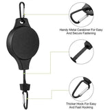 3PCS White Retractable Hanging Basket Pulley System & 3PCS Heavy Duty Stainless Steel S-Hooks Combo - Garden Plant Hanger(Max Load 5KG)
