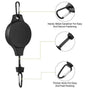 3PCS White Retractable Hanging Basket Pulley System & 3PCS Heavy Duty Stainless Steel S-Hooks Combo - Garden Plant Hanger(Max Load 5KG)