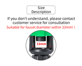2-Pack Orange Universal Quick Connector for Taps Up To 3.3CM WIth Leak-Proof Design - Kitchen & Bathroom Mixer Tap to Garden Hose Adapter - 45-Degree Angle