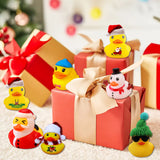 Christmas Rubber Duck Advent Calendar - 24 Days Countdown with Giraffe Themed Mini Duck Toys (Blind Box) - Top-Down View