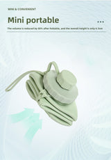 Green Portable Food Grade Silicone Collapsible Sports Water Bottle 600ML - Folding down 80% , Low High Temperature Resistant - Rear View