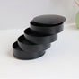 Black 4-Layer Rotating Jewelry Storage Box - Dust-Proof Velvet Lined Organizer for Rings, Coins, and Hair Accessories (10x10CM)