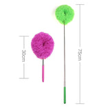 2-Pack Blue Telescopic Electrostatic Duster with 360° Hollow Ring Design - Fan Blade Cleaner, High Reach Dust Removal, Multi-Purpose