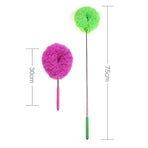 2-Pack Blue Telescopic Electrostatic Duster with 360° Hollow Ring Design - Fan Blade Cleaner, High Reach Dust Removal, Multi-Purpose