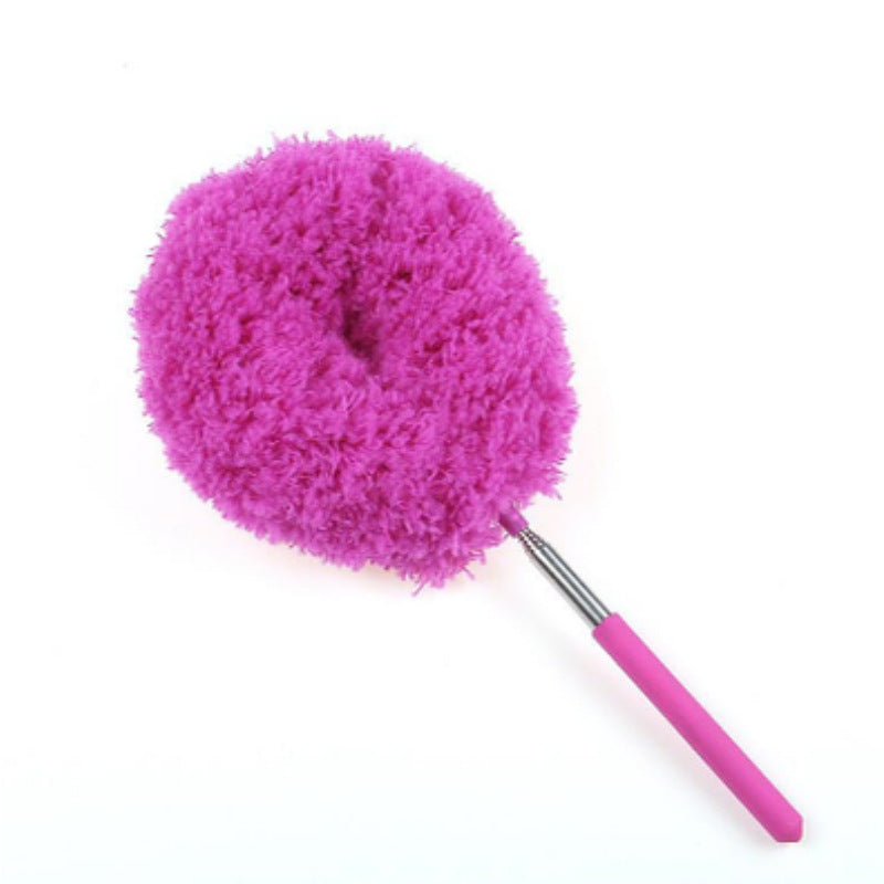 2-Pack Purple Telescopic Electrostatic Duster with 360° Hollow Ring Design - Fan Blade Cleaner, High Reach Dust Removal, Multi-Purpose