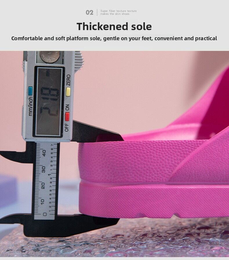 #36 Pink Thick Sole Buckle Slide Sandals(Fits Foot L 23 CM) - EVA Comfortable & Non-Slip Birkenstock Style Sandals for Casual Wear