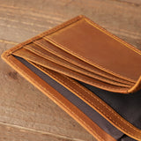 Style 2 Genuine Cowhide Leather Wallet - RFID Protection, VH1104 Dad to Son Gift with To My Son Embossed Message
