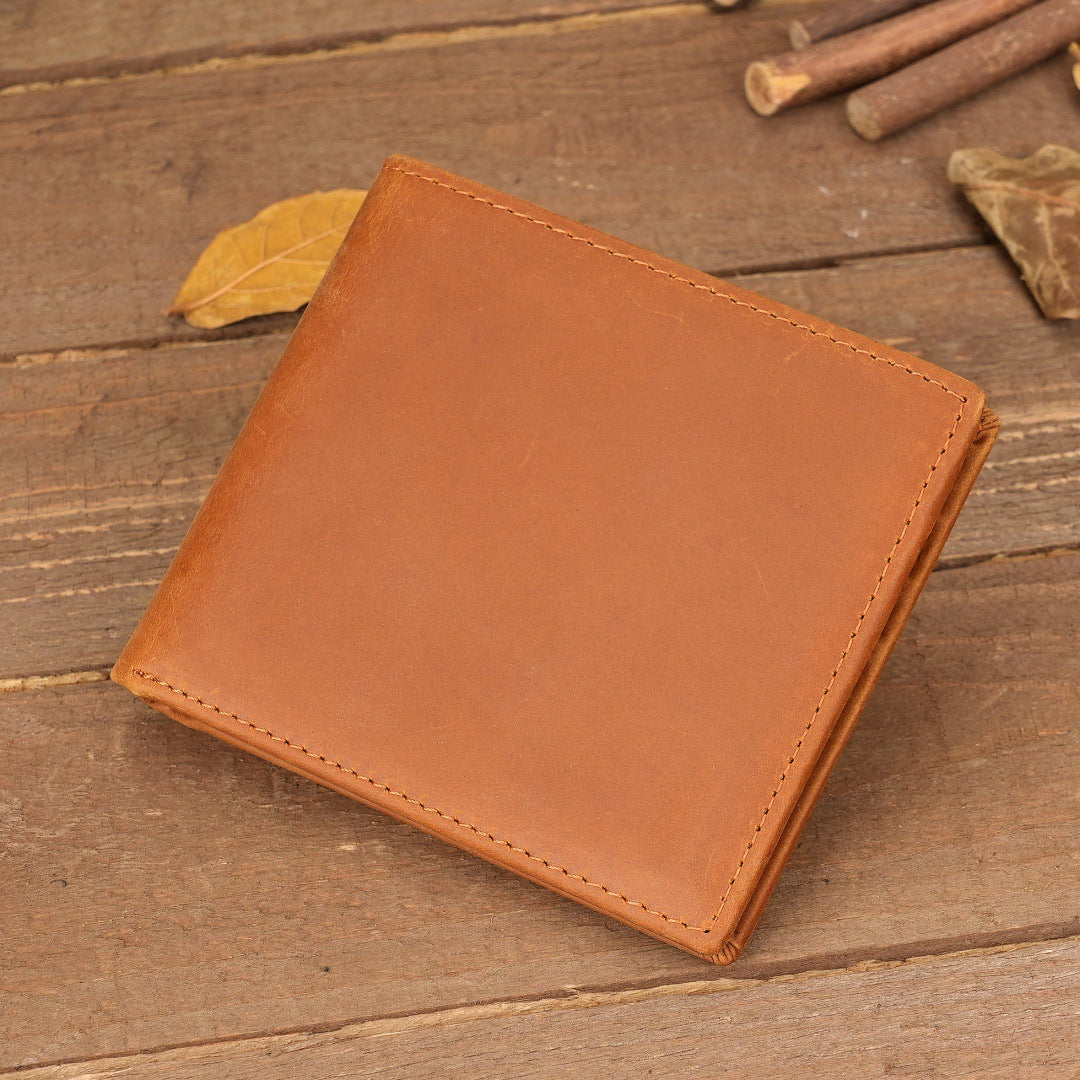 Style 2 Genuine Cowhide Leather Wallet - RFID Protection, VH1104 Dad to Son Gift with To My Son Embossed Message