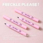 2-Pack #01 Light 2-in-1 Double-Headed Freckle Pen & Eyeliner - Natural & Long-Lasting, Easy Coloring for Sun-Kissed Look