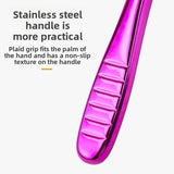 2-Pack Stainless Steel Foot Planer and Callus Remover - Professional Pedicure Tool for Dead Skin and Hard Calluses (Sliver) - Front View