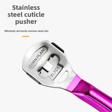 2-Pack Stainless Steel Foot Planer and Callus Remover - Professional Pedicure Tool for Dead Skin and Hard Calluses (Sliver) - Side View