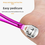 2-Pack Stainless Steel Foot Planer and Callus Remover - Professional Pedicure Tool for Dead Skin and Hard Calluses (Sliver)