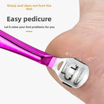 2-Pack Stainless Steel Foot Planer and Callus Remover - Professional Pedicure Tool for Dead Skin and Hard Calluses (Color Titanium)