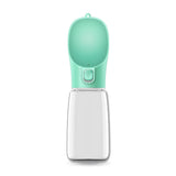 Green Portable Dog Water Bottle and Drink Feeder - 550ml Pet Travel Water Cup for Walking, Hiking & Outdoor Use (High-Temperature Resistant)