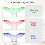 Pink Color Light Therapy Beauty Tool and Neck Massager -  Essence Infusion Device for Lifting, Firming, Hydration & Skin Rejuvenation