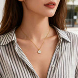 3-Pack Enamel Drip Oil Cross Necklace Set(White & Pink & Blue) - Fashionable Geometric Pendant, Niche Design, Electroplated Alloy Jewelry - Top-Down View