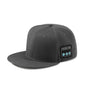 Dark Grey Bluetooth 5.4 Music Adjustable Sun Hat - Wireless Audio Speaker Cotton Cap for Sports, Golf, and Outdoor Activities
