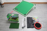 Indoor/Outdoor Golf Hitting Target Game Mat with Stand & Storage Bag - Family Fun Interactive Sports Toy and Practice Aid - Low Angle