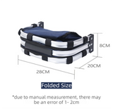 Red Foldable Insulated Picnic Basket With Zipper Lid & Handle - Modern Minimalist Large Capacity Thermal Shopping Basket for Grocery, Camping, and Meal Delivery - 45-Degree Angle