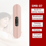 Pink SMB-07 Bone Conduction Under-Pillow Speaker -  Bluetooth 5.4 Ultra-Thin Sleep Aid Sound Bar with Dual Speaker Resonance & 36 Built-in White Noise Tracks