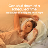 Pink SMB-07 Bone Conduction Under-Pillow Speaker -  Bluetooth 5.4 Ultra-Thin Sleep Aid Sound Bar with Dual Speaker Resonance & 36 Built-in White Noise Tracks - 45-Degree Angle