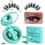 3-Set of 3D Magnetic Eyelash & Applicator (ZP05 4-Piece/Set) - Reusable, Glue-Free, Professional Makeup Tool, Alcohol-Free & Odorless