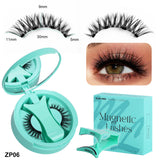 3-Set of 3D Magnetic Eyelash & Applicator (ZP06 4-Piece/Set) - Reusable, Glue-Free, Professional Makeup Tool, Alcohol-Free & Odorless