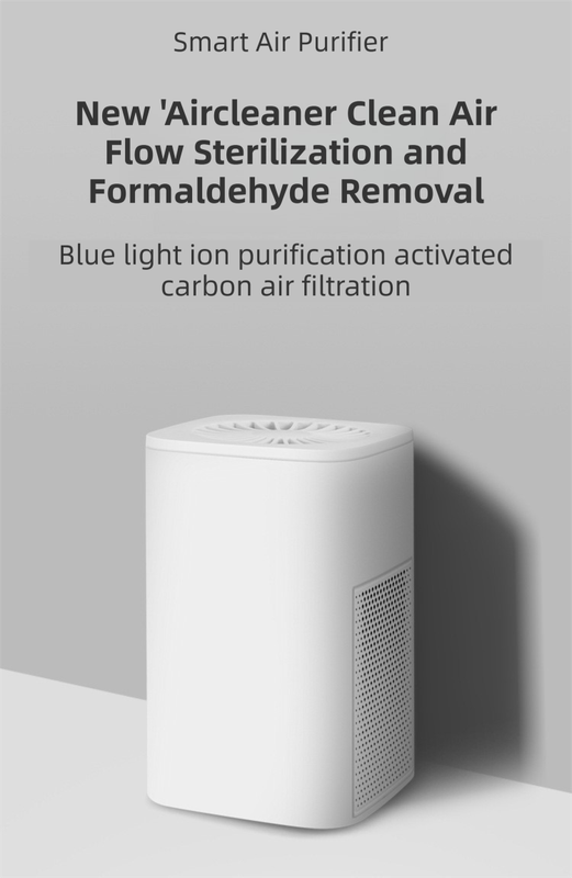 Green Compact Desktop Air Purifier with Dual Activated Carbon Filter - Ultra-Quiet Air Cleaner for Home & Office, Powerful 50 m³/h Airflow, Effectively Removes Odor, Smoke, Dust, Pollen & Pet Dander