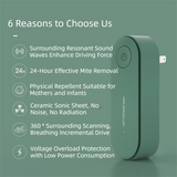 2-Pack Pink Household Ultrasonic Mite Remover and Sterilizer - USB Wireless Portable Insect Repeller for Beds and Sofas, Chemical-Free Dust Mite Controller - Front View