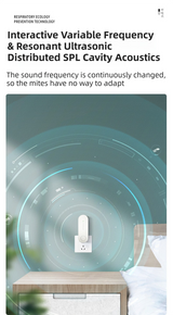 2-Pack Green Household Ultrasonic Mite Remover and Sterilizer - USB Wireless Portable Insect Repeller for Beds and Sofas, Chemical-Free Dust Mite Controller - Side View