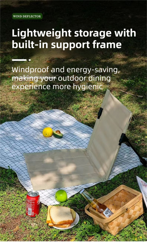 Brown Portable Folding Camping Chair with Backrest & Storage-Bag - Ultra-Light Aluminum Alloy Lawn Chair, Beach & Balcony Travel Seating