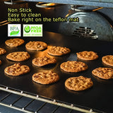 3-Pack 33x40cm Reusable Drip Guard for Ovens, Grills & Microwaves - High-Temperature Resistant Fiberglass Baking Sheet, Heavy Duty & Easy Clean - Front View
