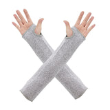 One-Pair 5 Level Cut-Resistant Arm Protection Sleeves(55CM) - Anti-Slash & Anti-Puncture Heavy Duty Safety Guard for Butchering & Construction