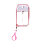 3-Pack Ultra-Slim 50ml Card-Style Travel Spray Bottle with Pink Silicone Sleeve - Portable ABS/PETG Refillable Hydration Sprayer