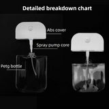 3-Pack Ultra-Slim 50ml Card-Style Travel Spray Bottle with Blue Silicone Sleeve - Portable ABS/PETG Refillable Hydration Sprayer - Top-Down View