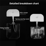 3-Pack Ultra-Slim 50ml Card-Style Travel Spray Bottle with White Silicone Sleeve - Portable ABS/PETG Refillable Hydration Sprayer